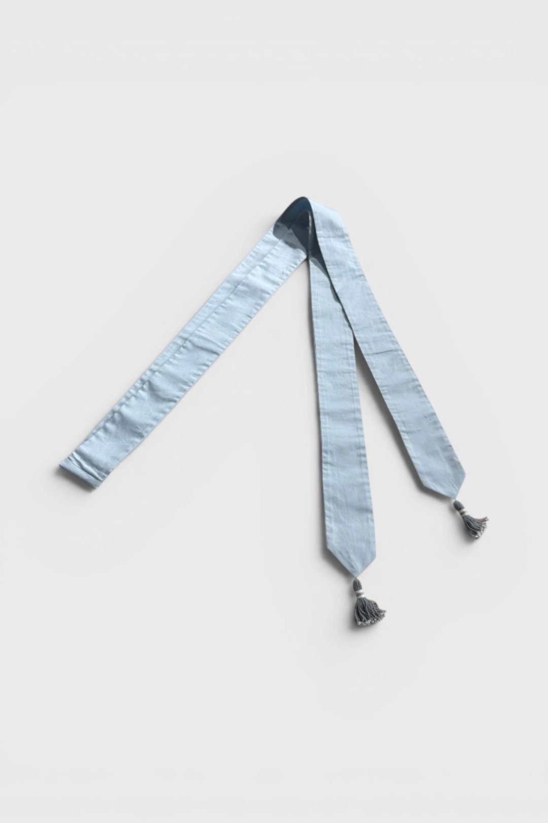 Light-blue Baskur Belt with Tassels