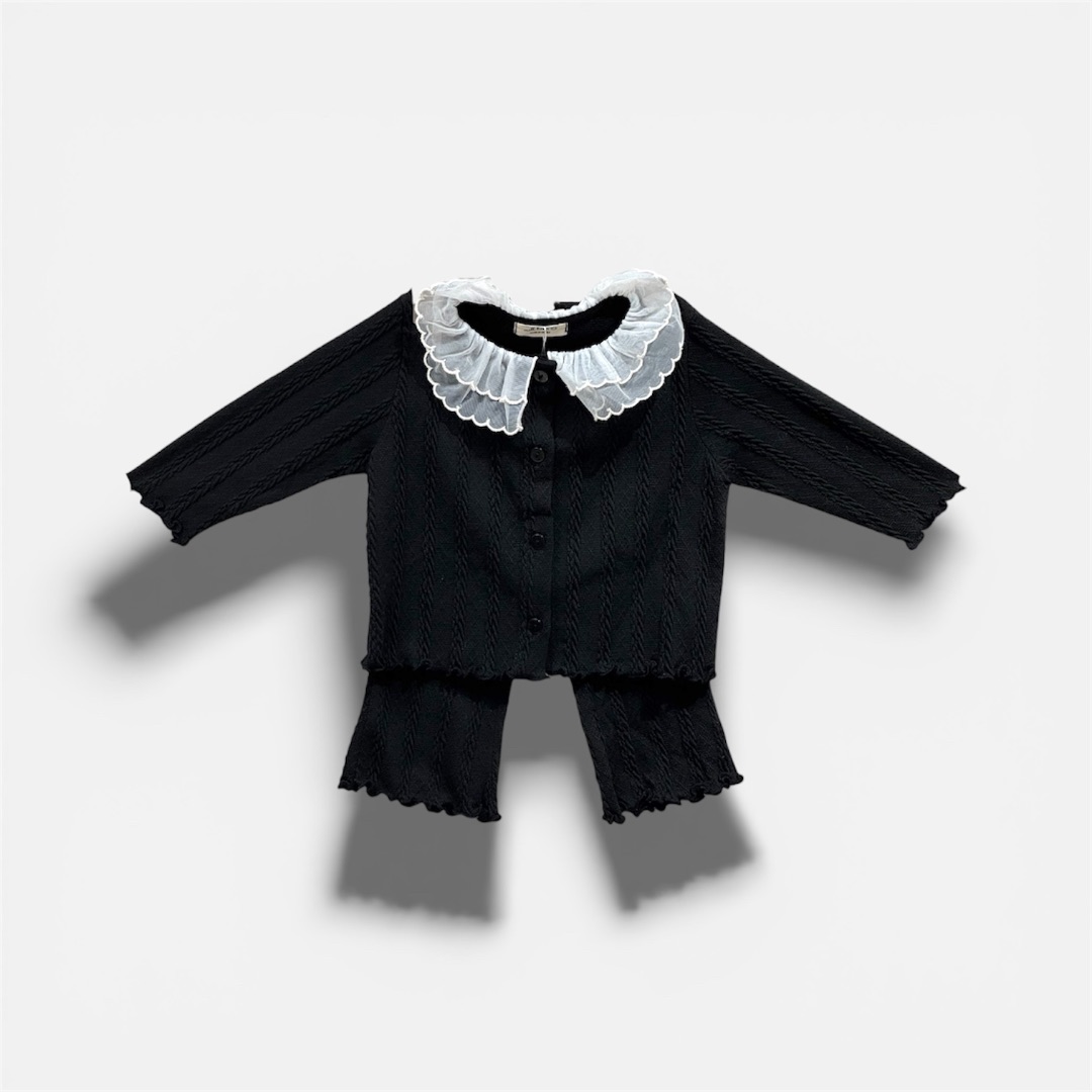 Черный комплект с воротником