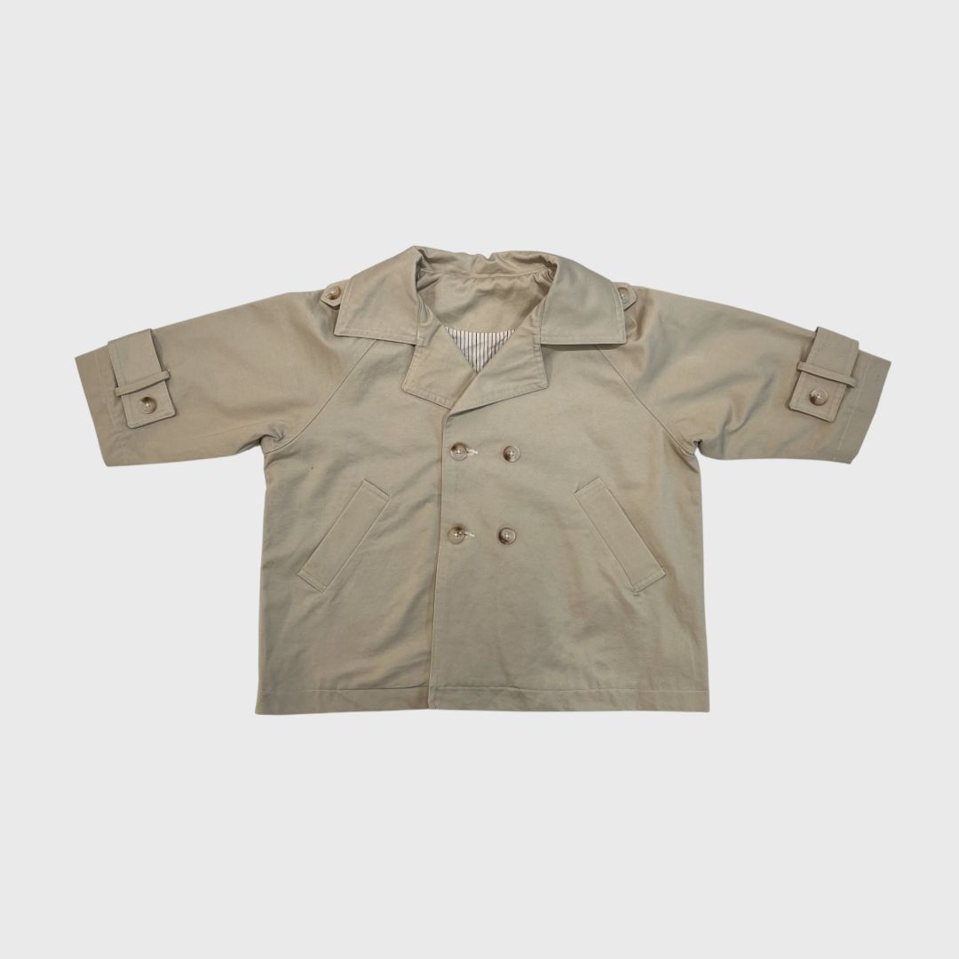 Бежевый тренч