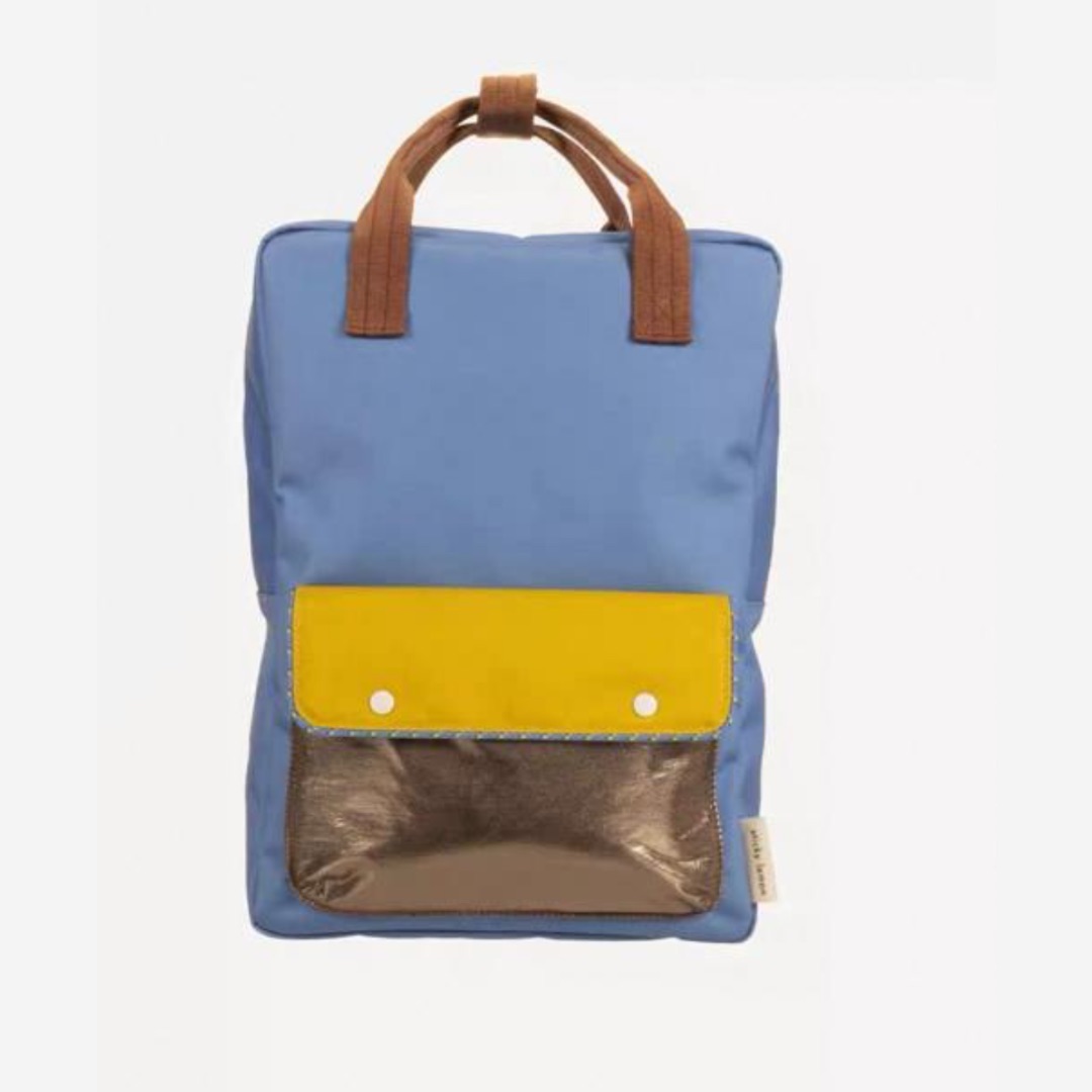 Синий рюкзак с желтым карманом Sticky Lemon Envelope (Large)