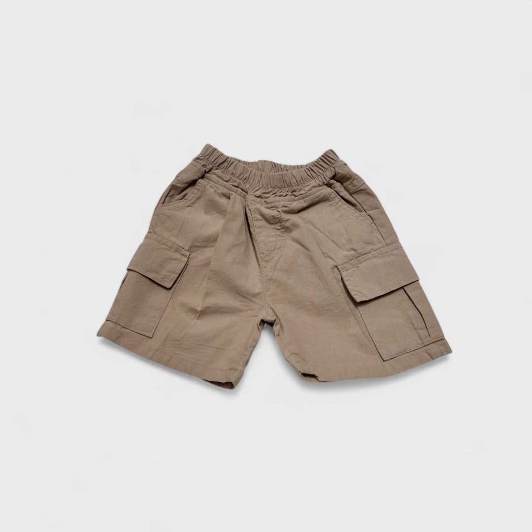 Бежевые карго шорты