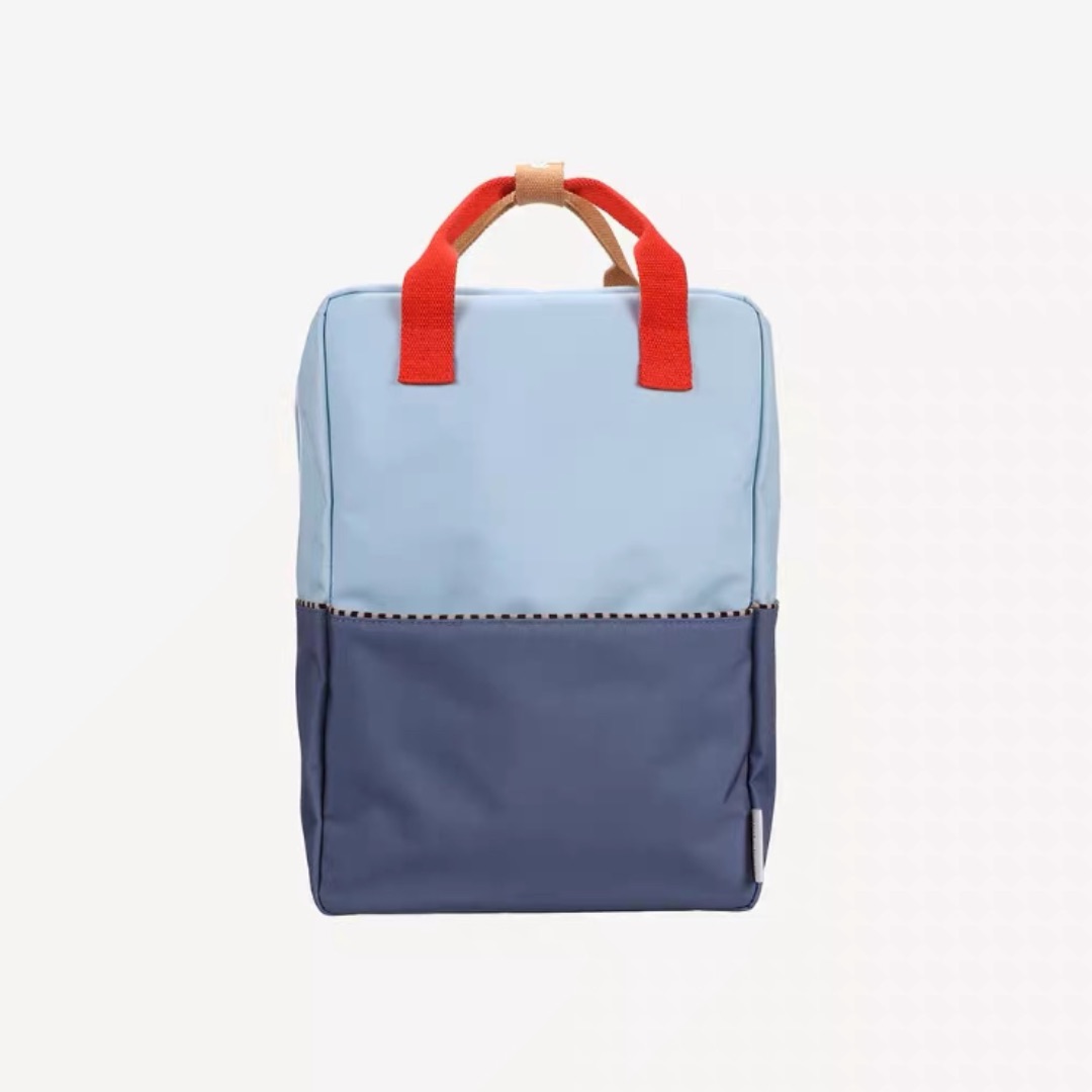 Голубой рюкзак с красными ручками Sticky Lemon(Large)