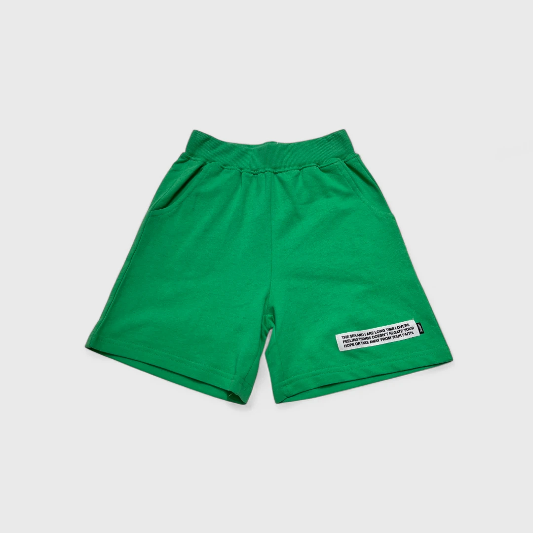 Зеленые шорты из хлопка