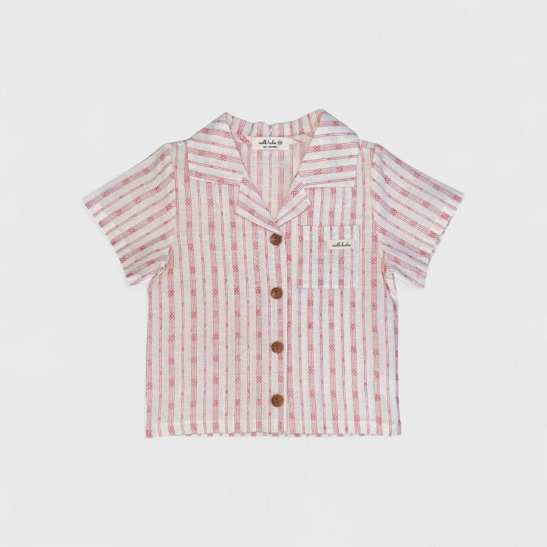 Розовая рубашка для мальчиков