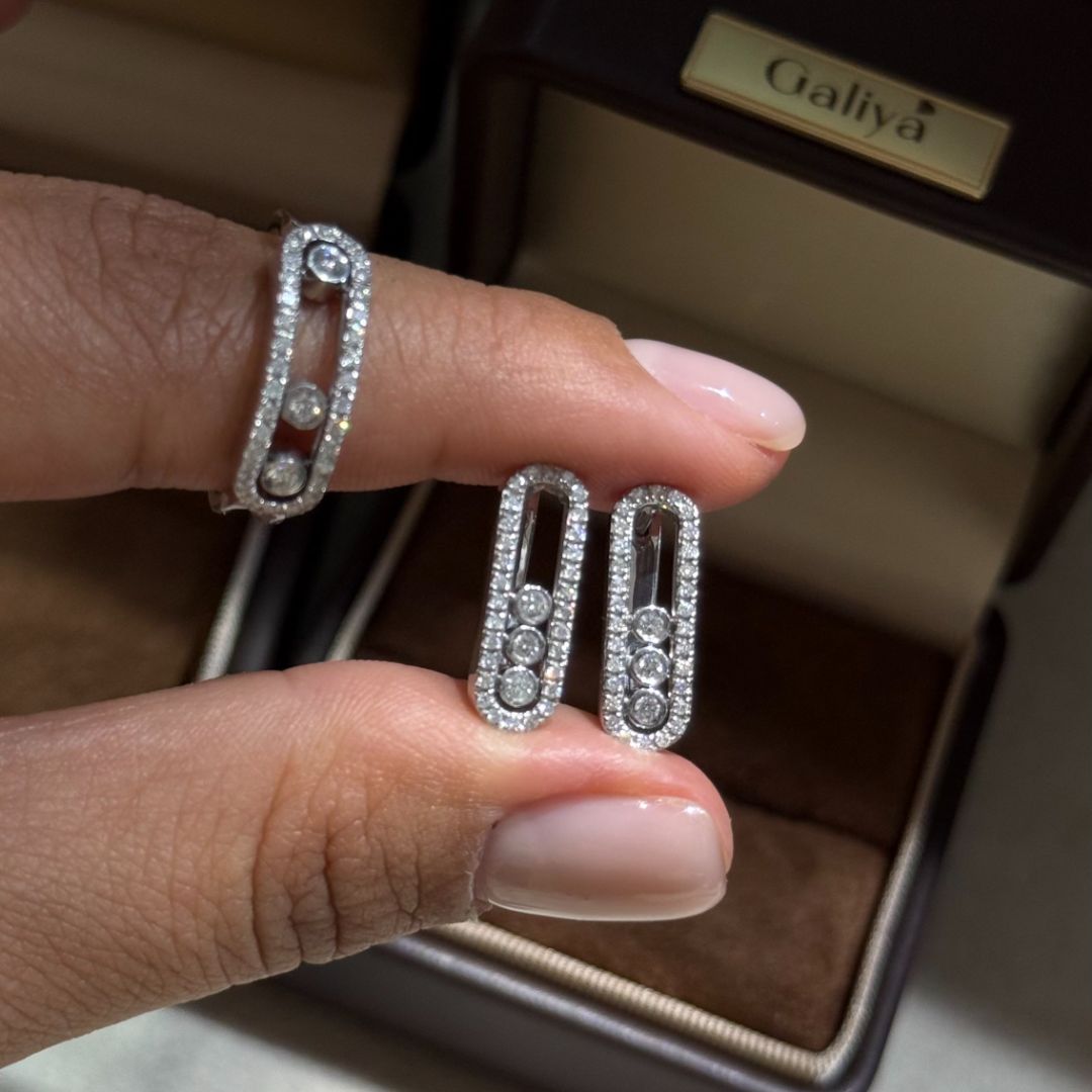 Золотые серьги и кольцо