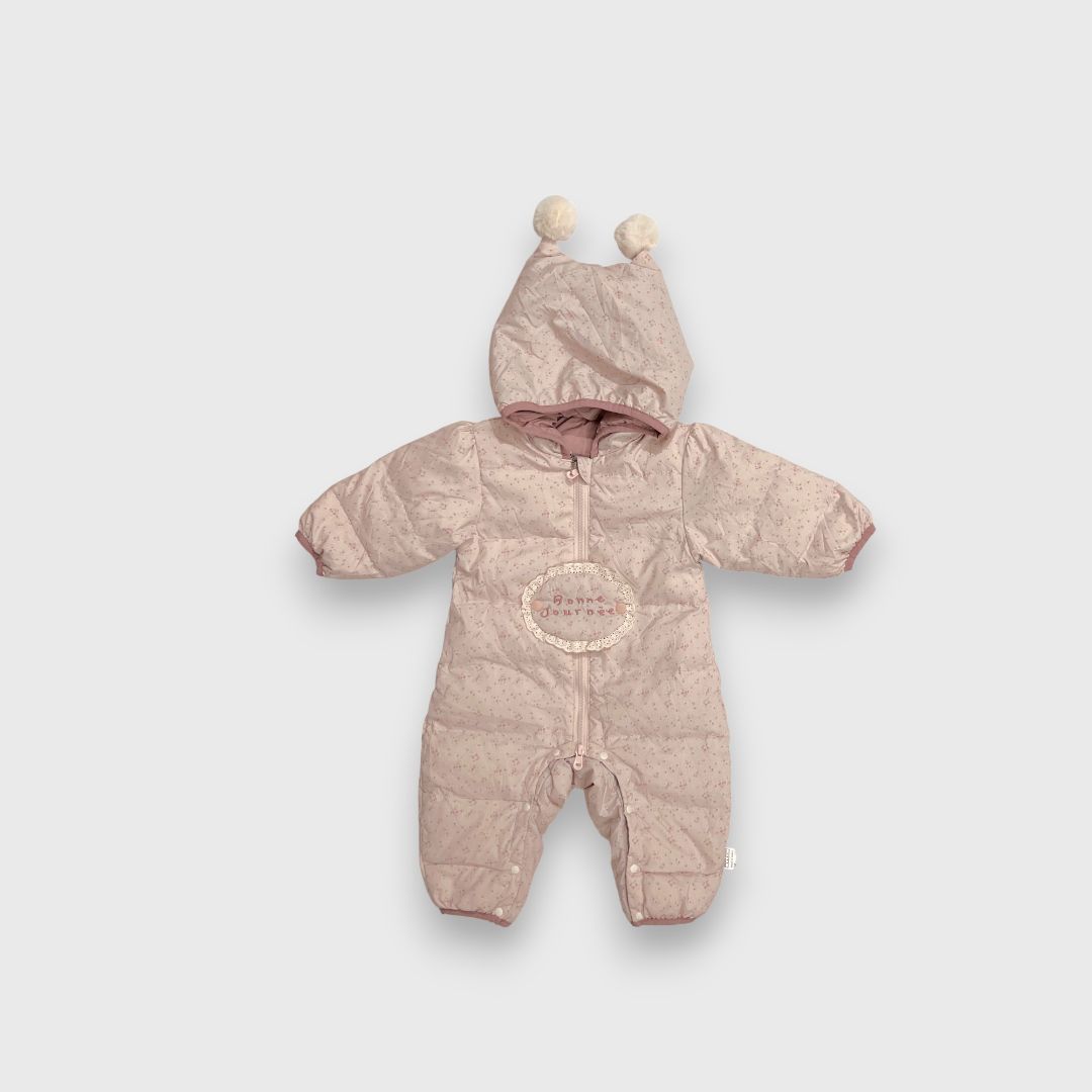 Розовый комбинезон