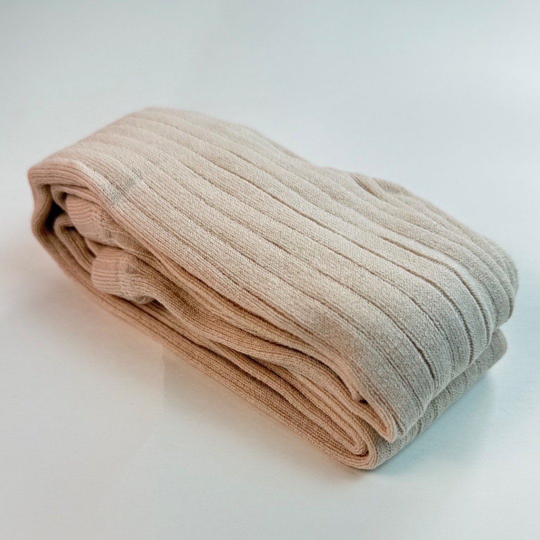 Кремовые колготки из органического хлопка