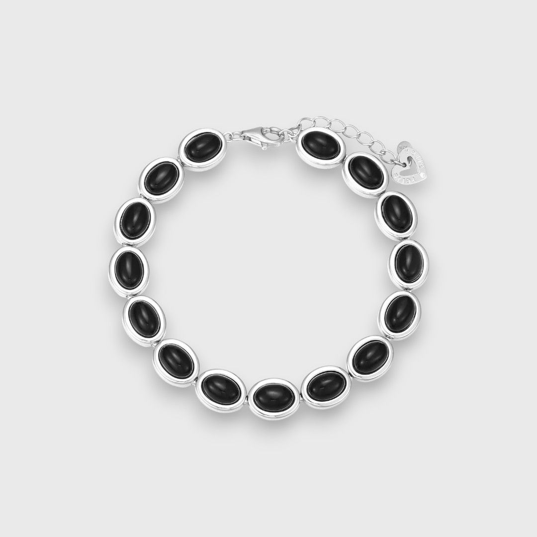 Браслет из серебра с ониксом