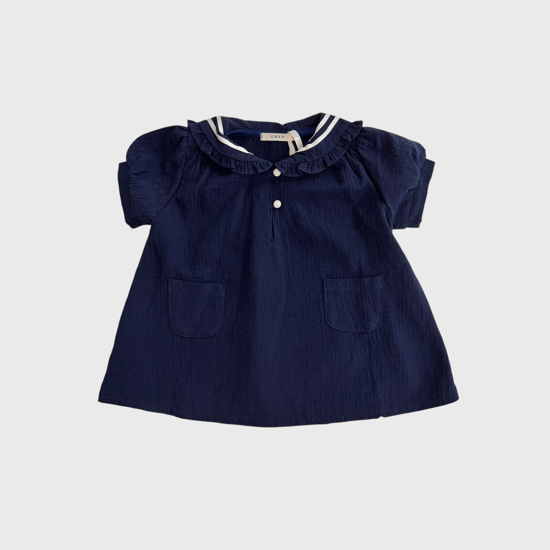 Синее платье