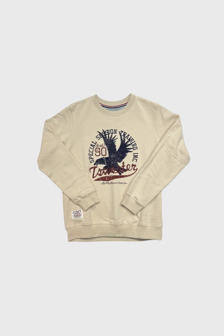 Бежевый свитшот 90