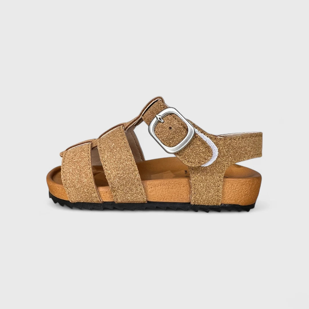 Кожаные босоножки