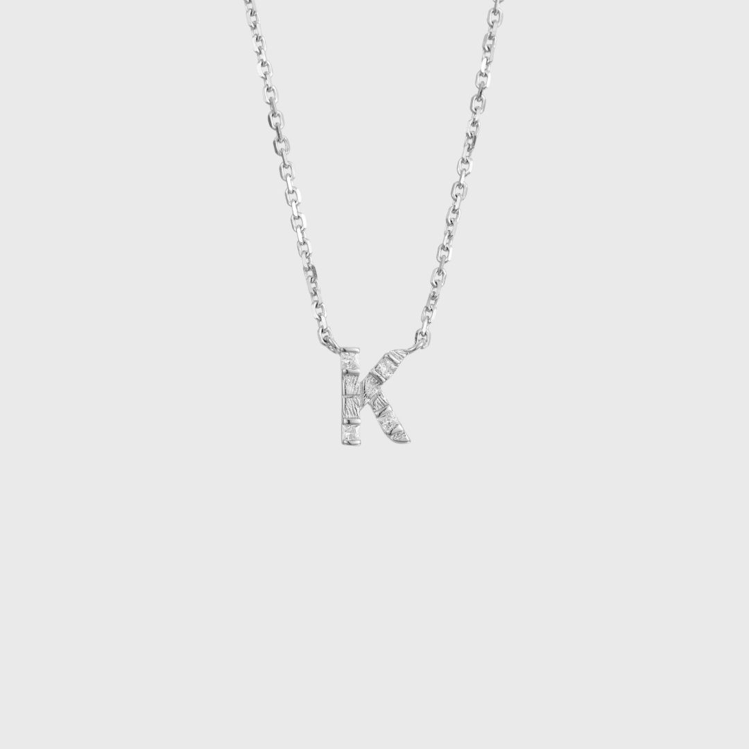 Колье с инициалом K