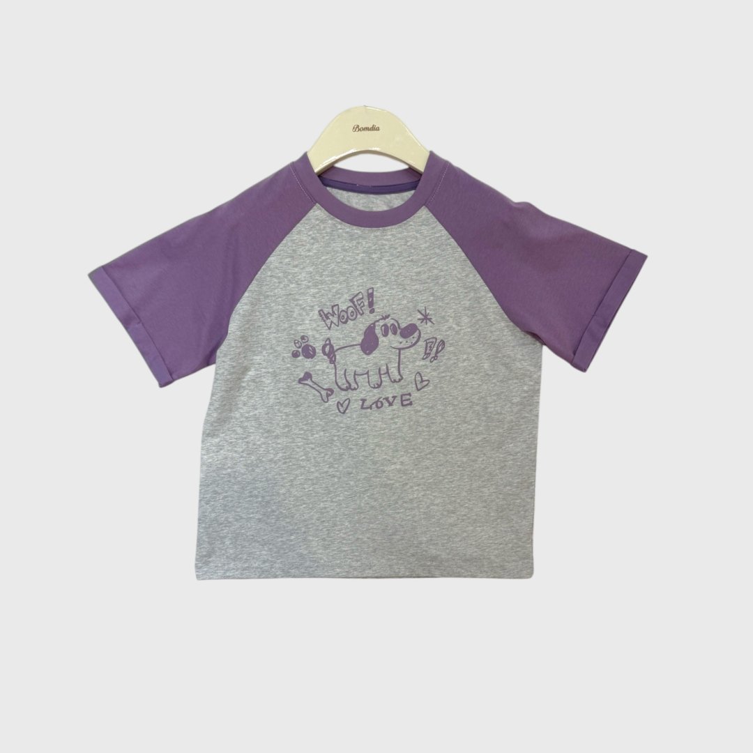 Серая футболка с рисунком собаки