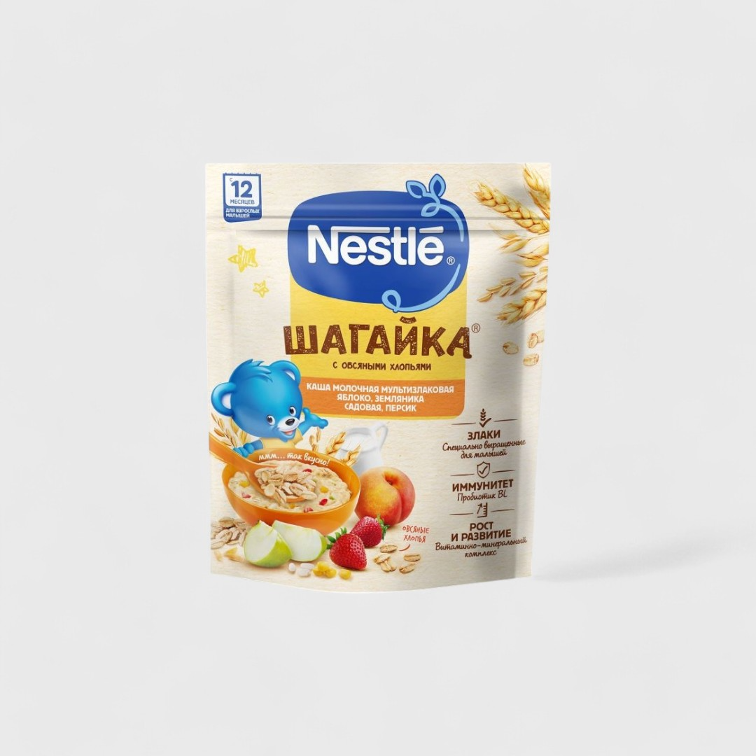 Nestlé Шагайка с яблоком и персиком