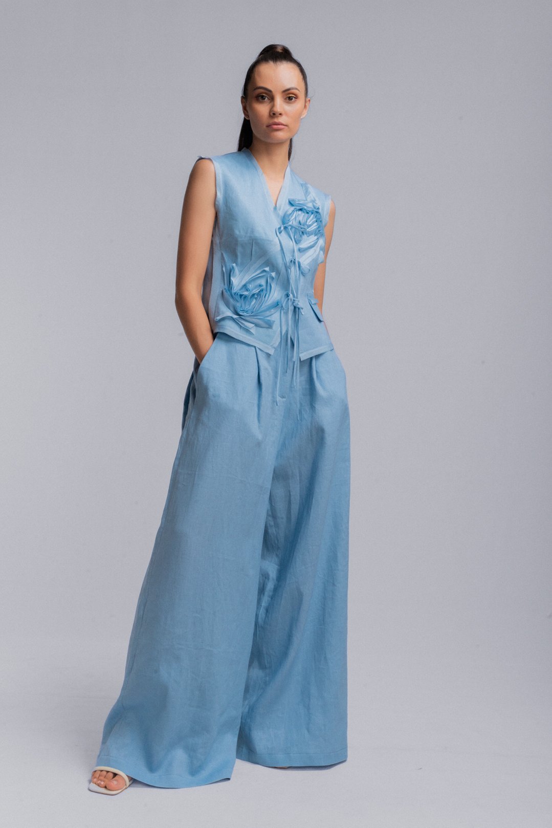 Linen Palazzo Pants