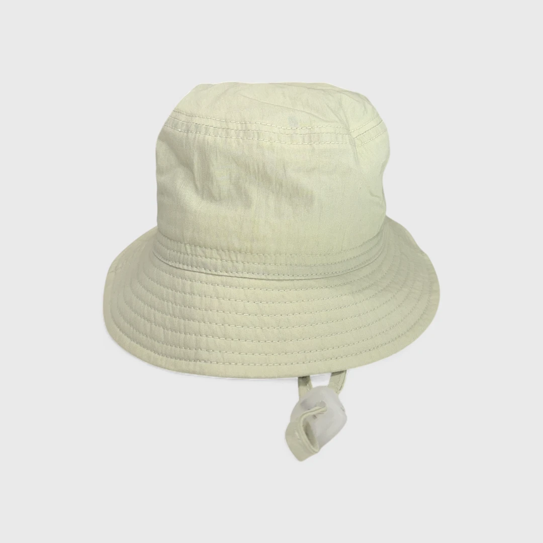 Панама с регулируемой застежкой (салатовая, белая)