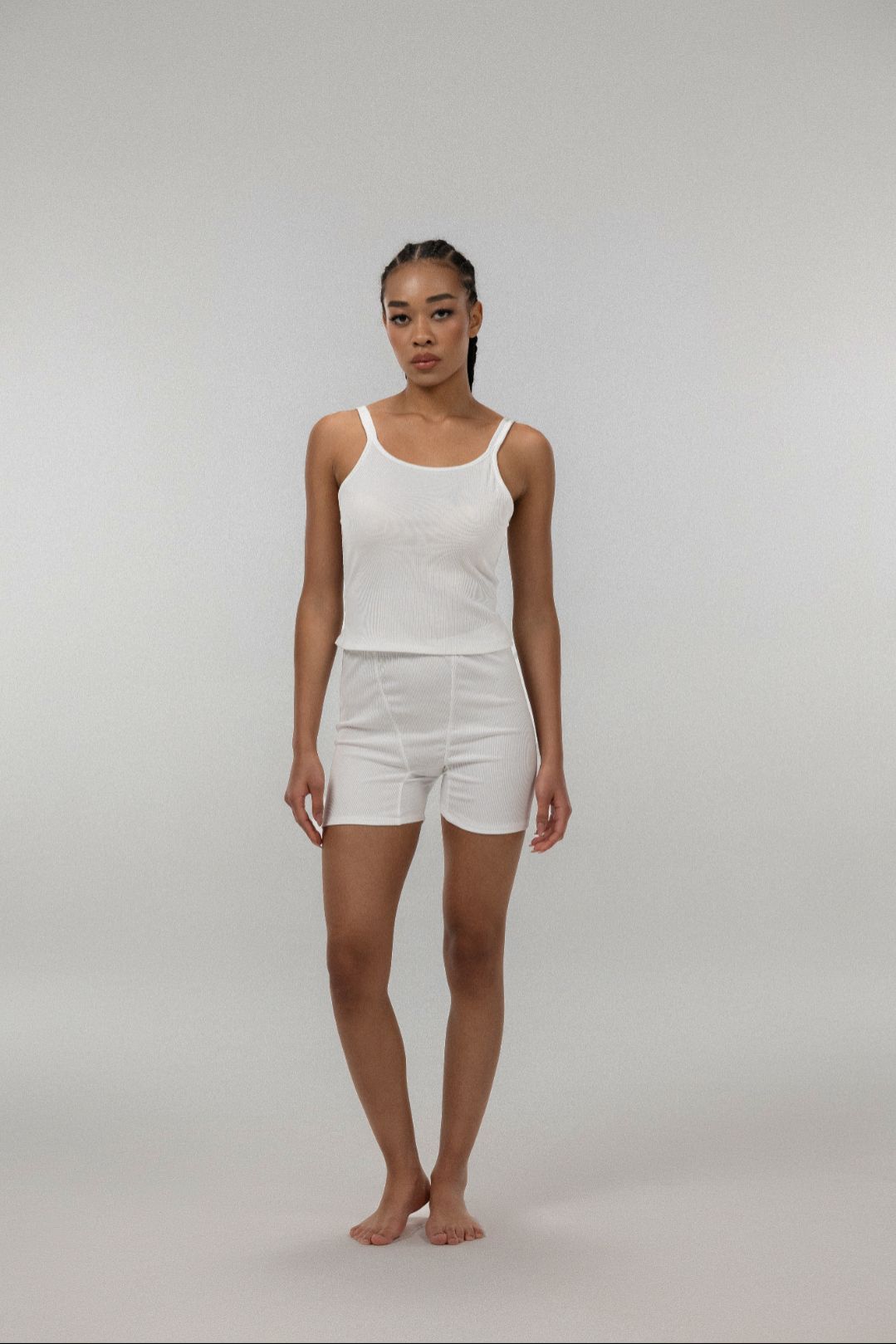 Пижама с шортами | White 