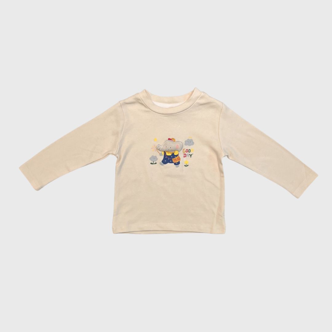 Бежевый лонгслив