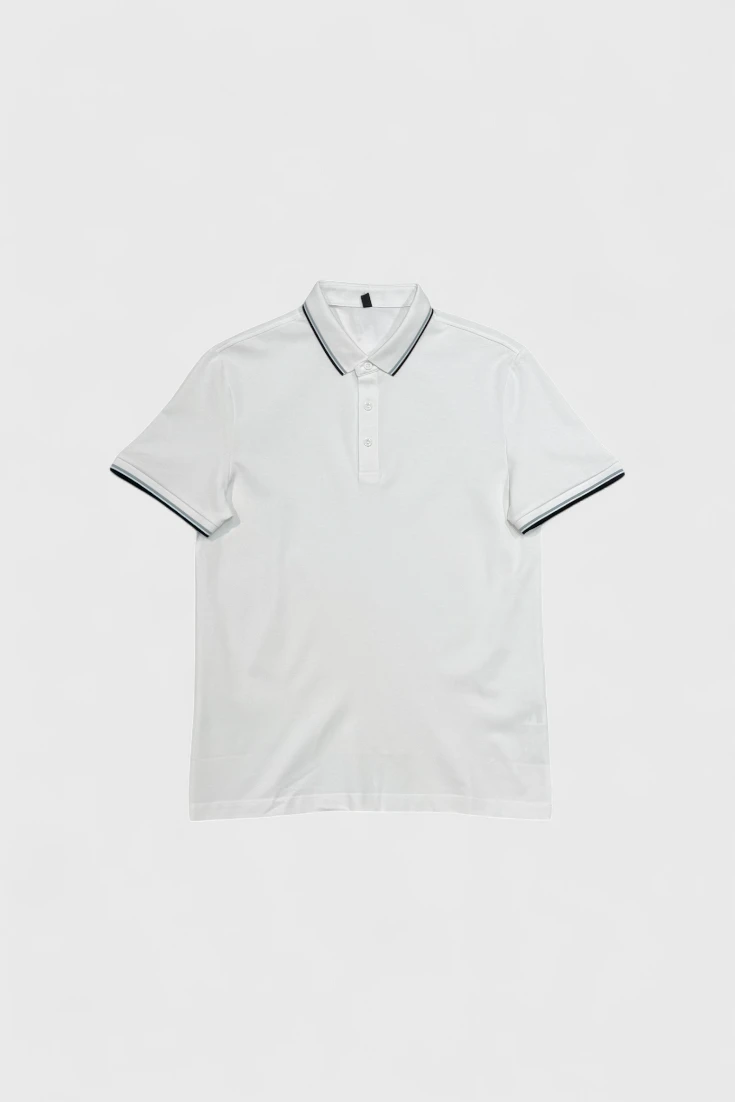 Поло с контрастной строчкой