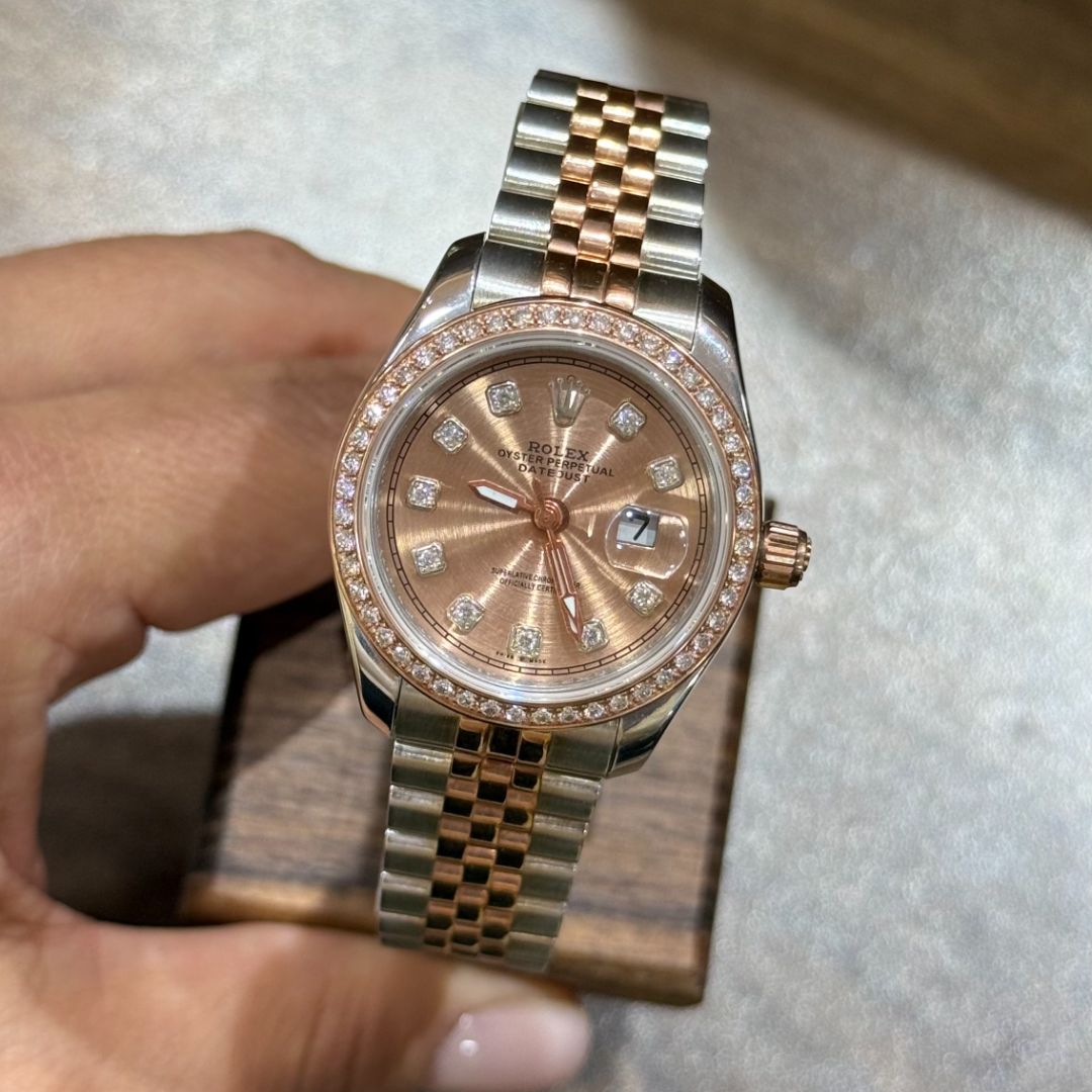 Часы Rolex Oyster Perpetual Розовые