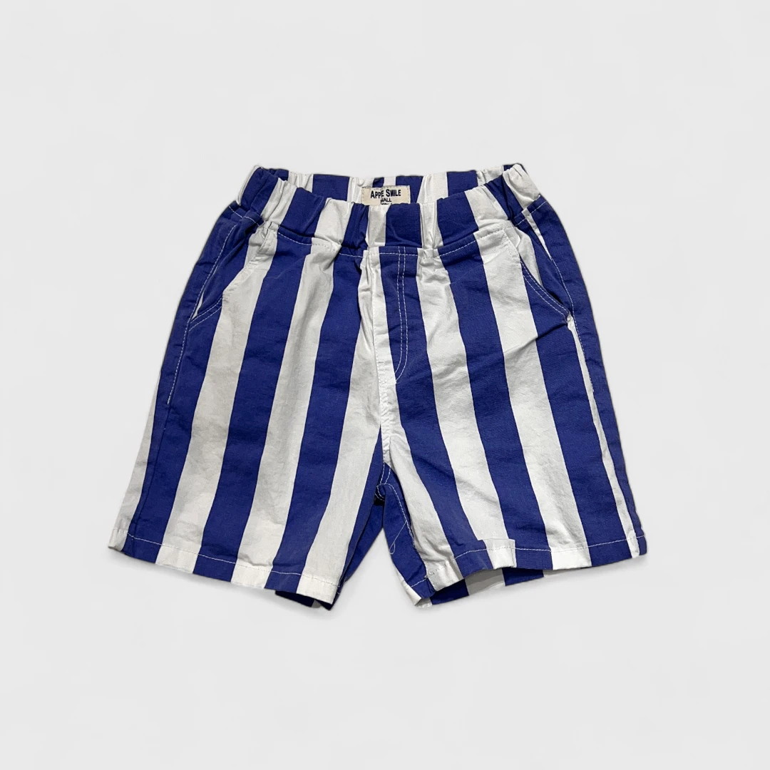 Синие полосатые шорты Apple Smile