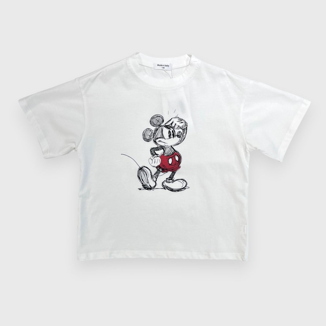 Белая футболка с рисунком Mickey