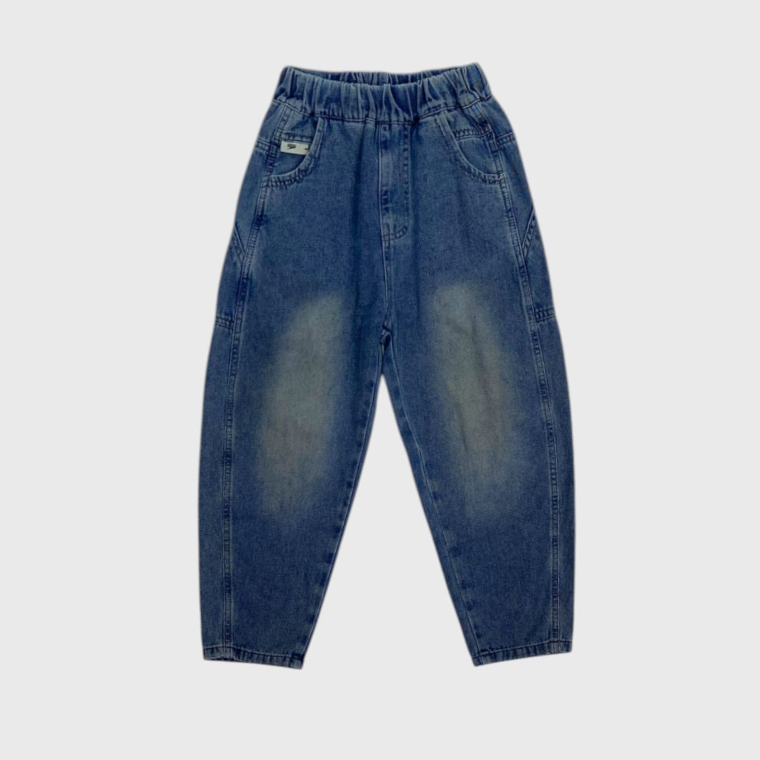 Джинсы с эластичным поясом