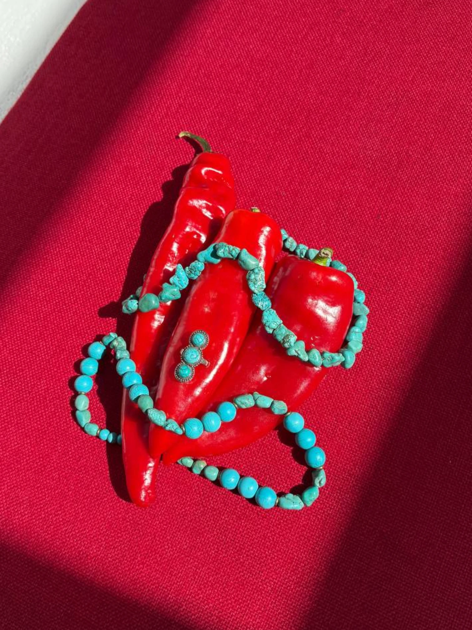 Комплект из бирюзы