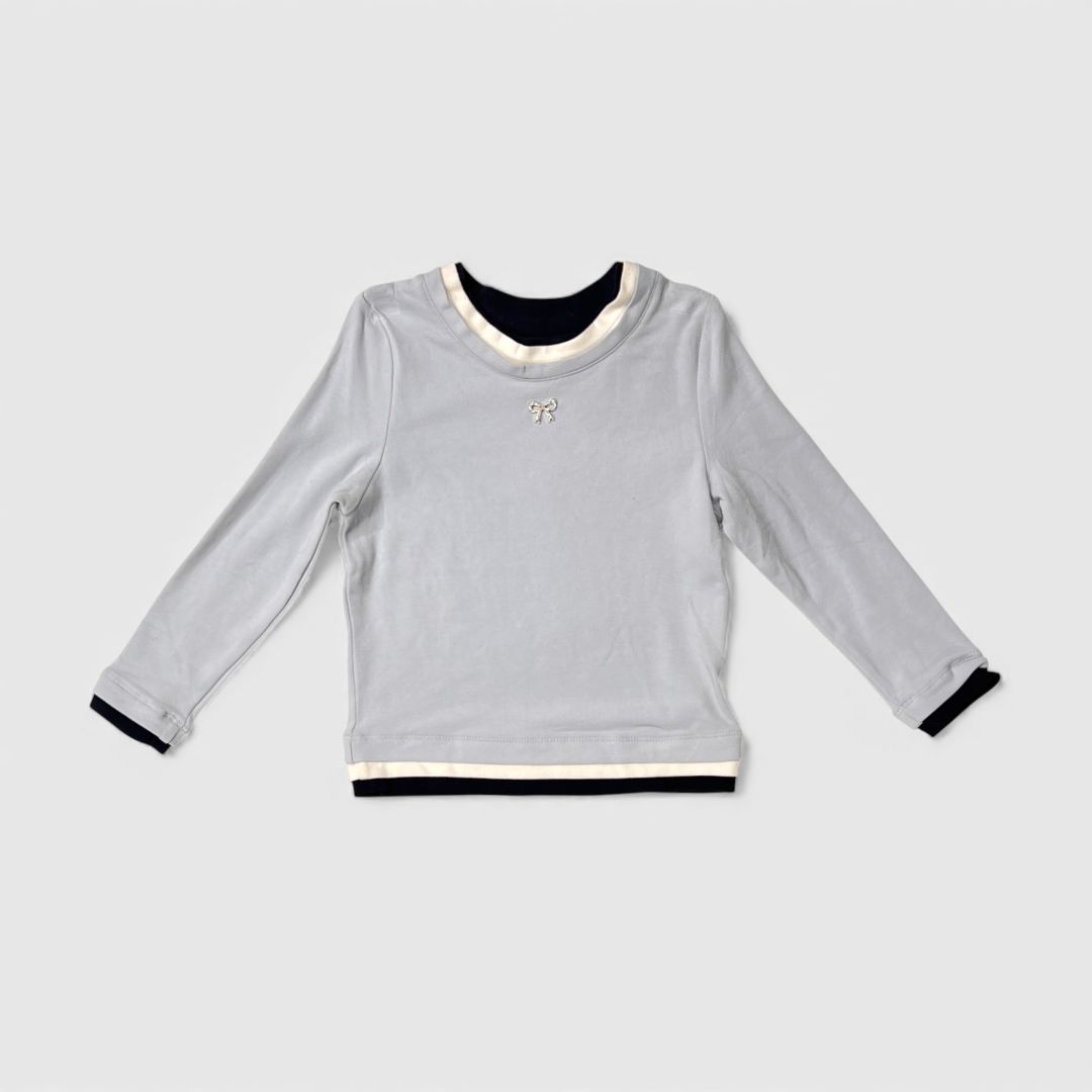 Сиреневый лонгслив