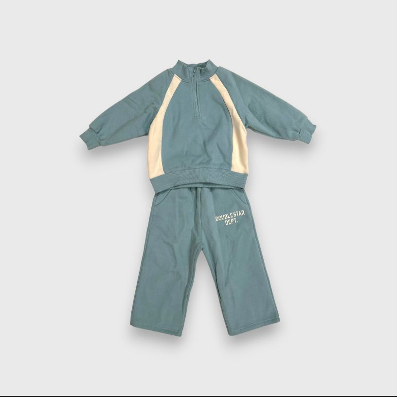 Бирюзовый спортивный костюм Double Star
