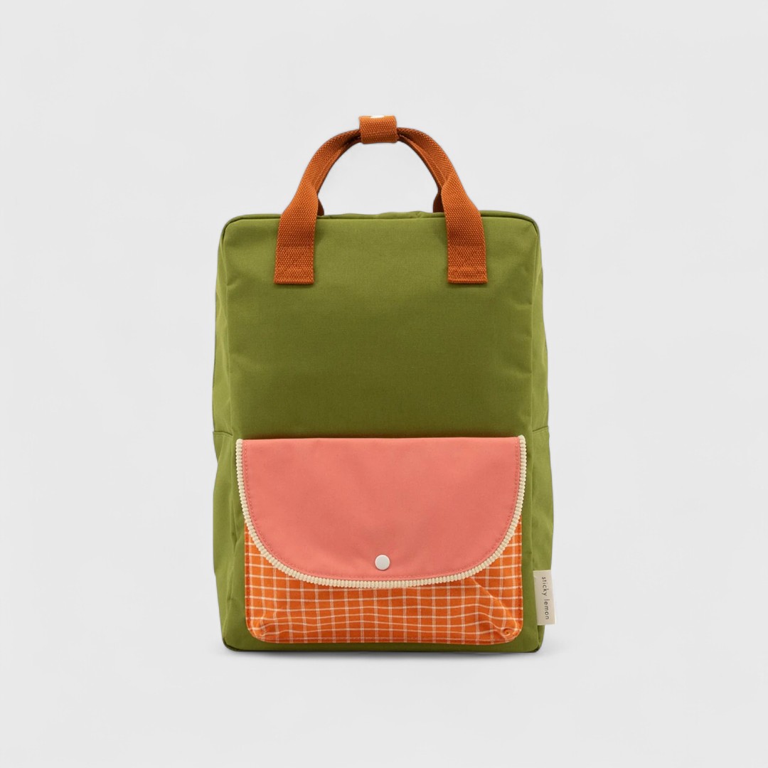 Sticky Lemon Backpack Envelope FARMHOUSE sprout green (8-12yrs)