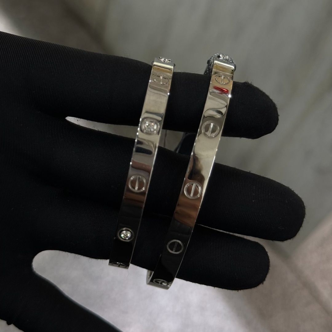 браслеты из белого золота с бриллиантами 