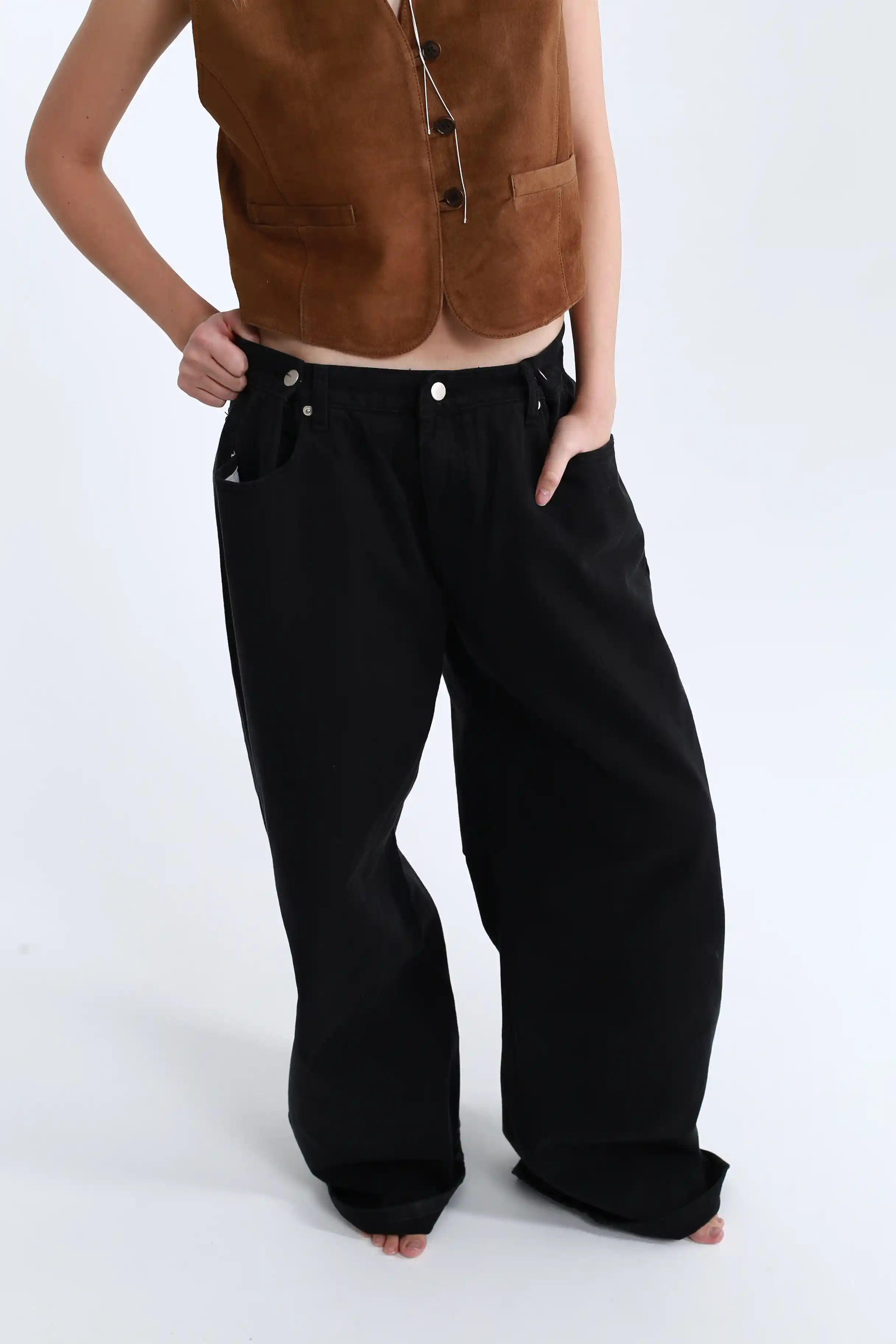 Черные baggy джинсы