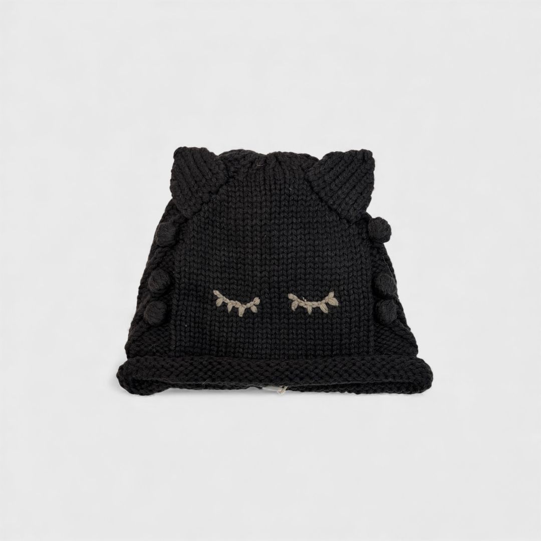 Вязаная шапка с ушками (2 расцветки)