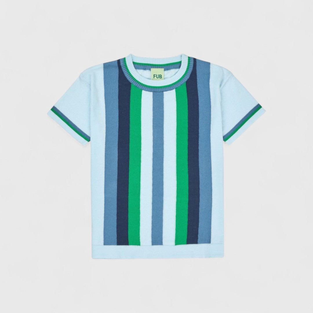 Футболка в полоску FUB голубая (Дания)