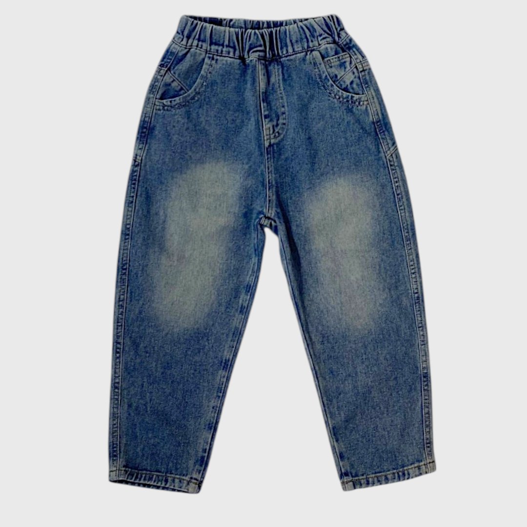 Джинсовые брюки светло-голубые