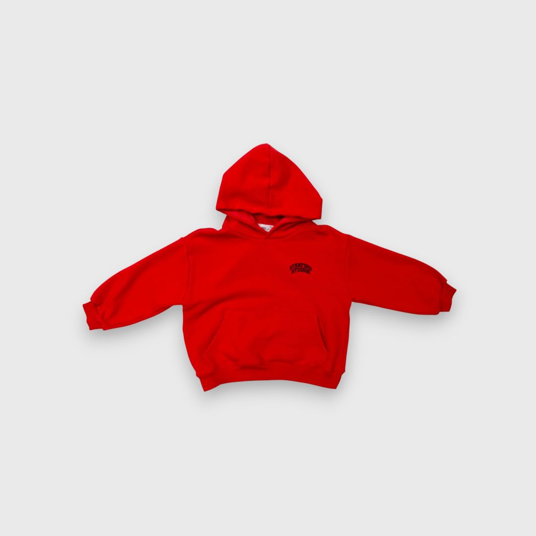 Красный худи с капюшоном