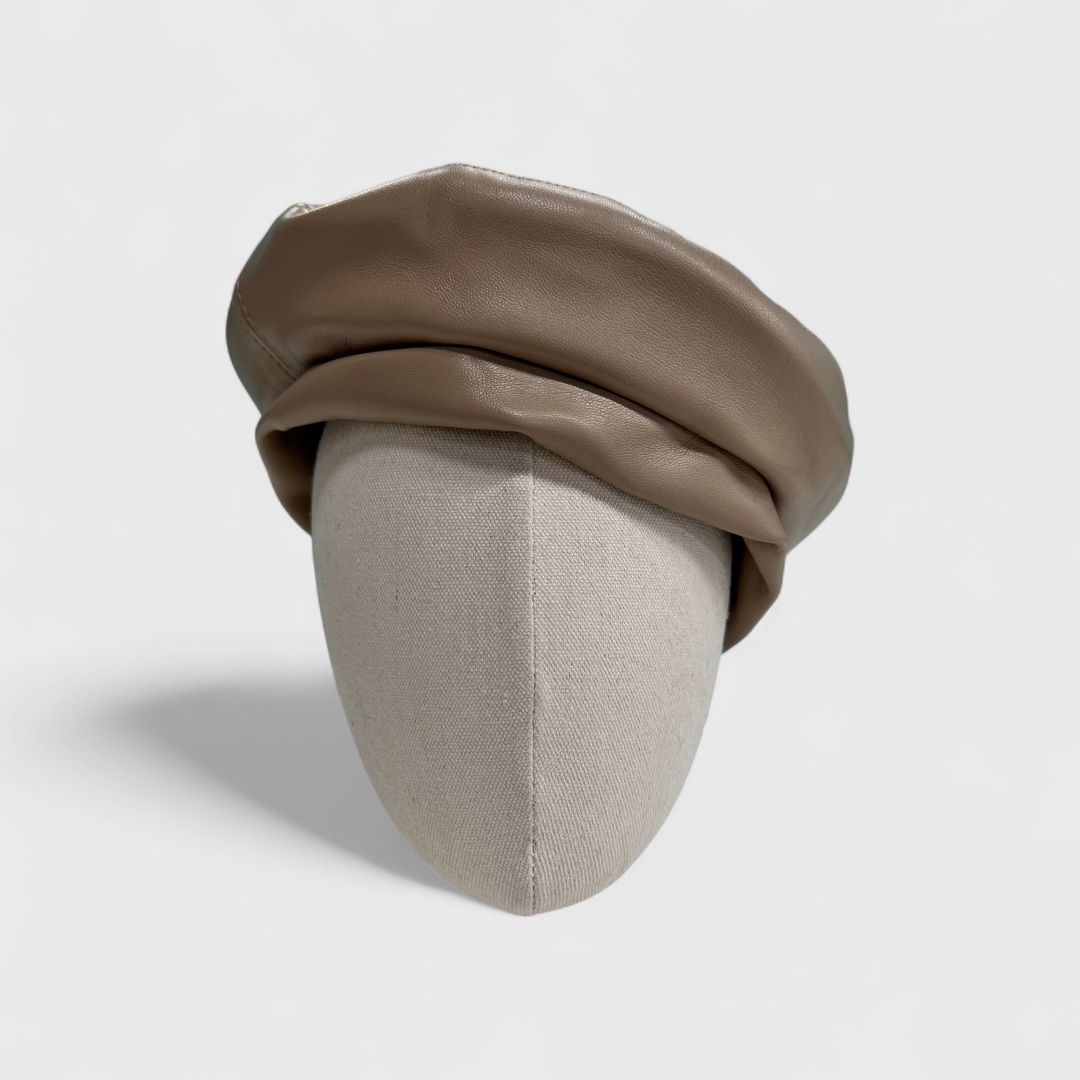 Беретка из эко-кожи (3 расцветки)