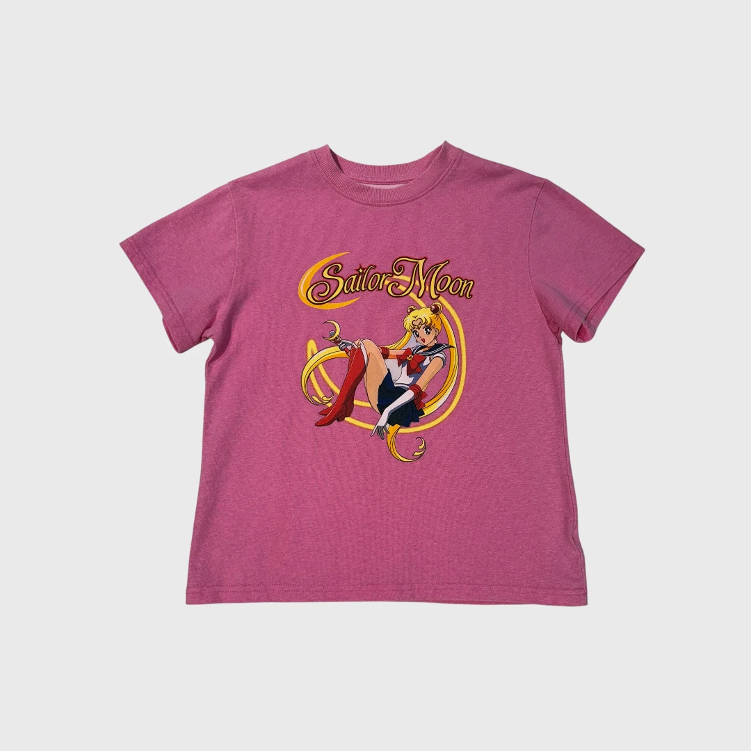 Розовая футболка Sailor Moon (хлопок)