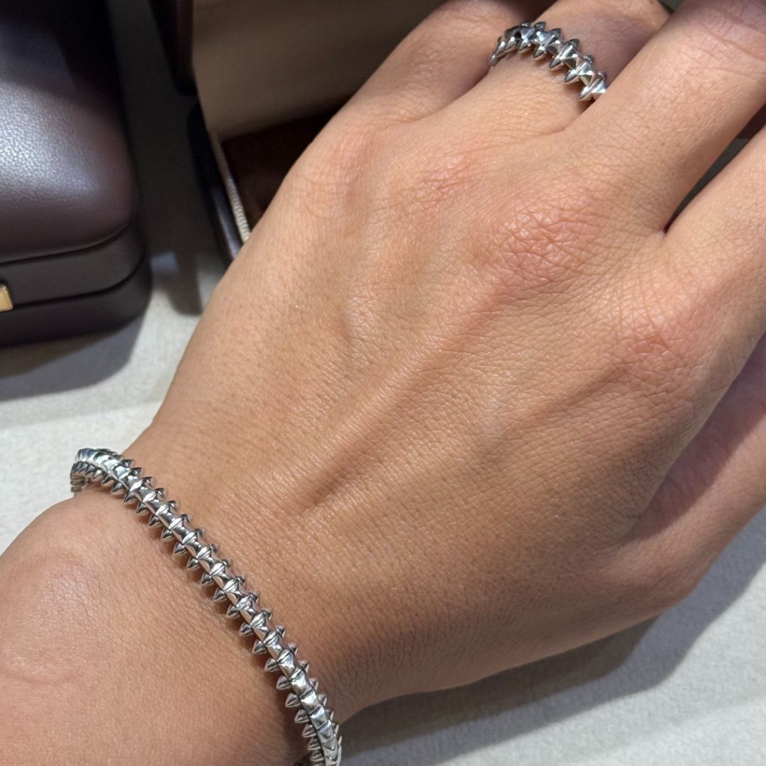 Комплект из белого золота