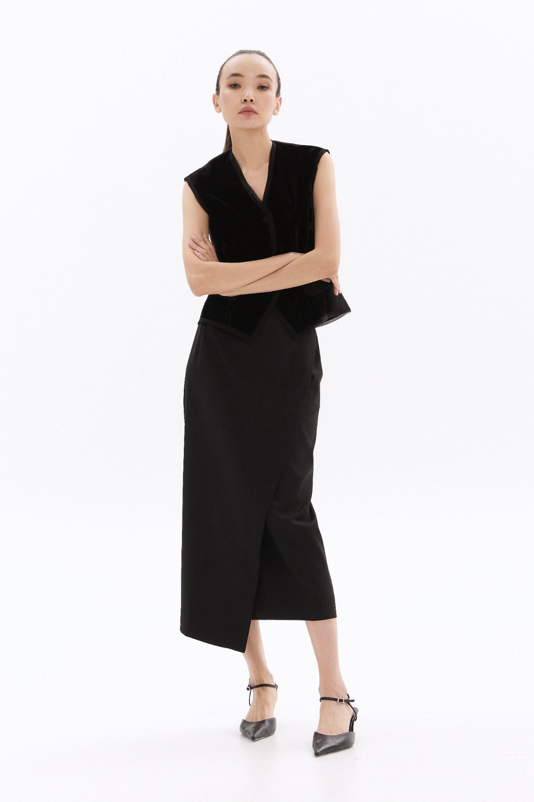 Velvetta Vest with Velvet