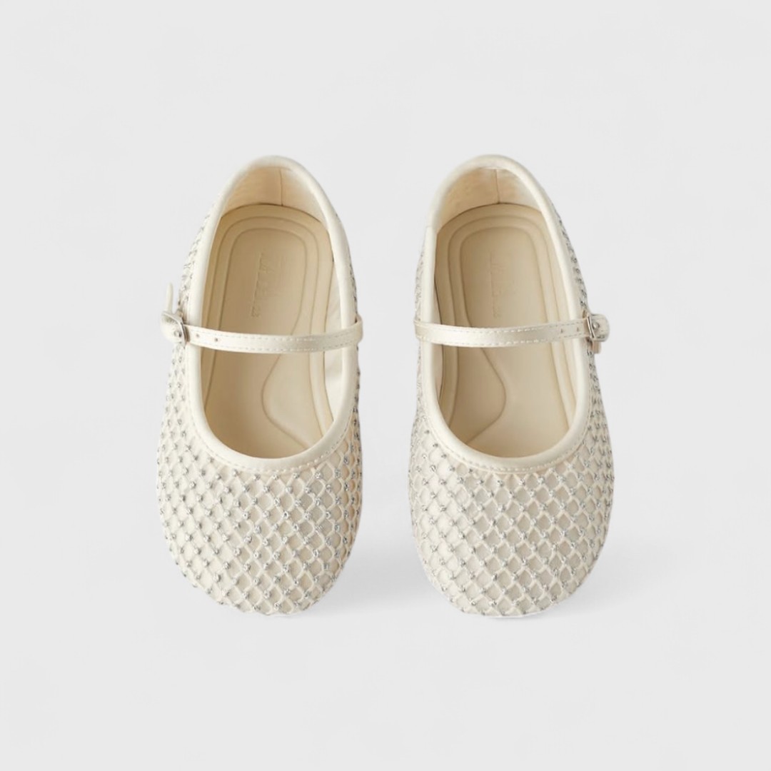 Белые балетки для девочек Zara