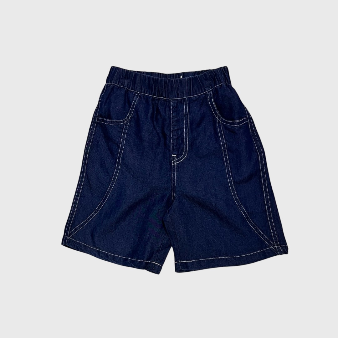 Темно-синие джинсовые шорты