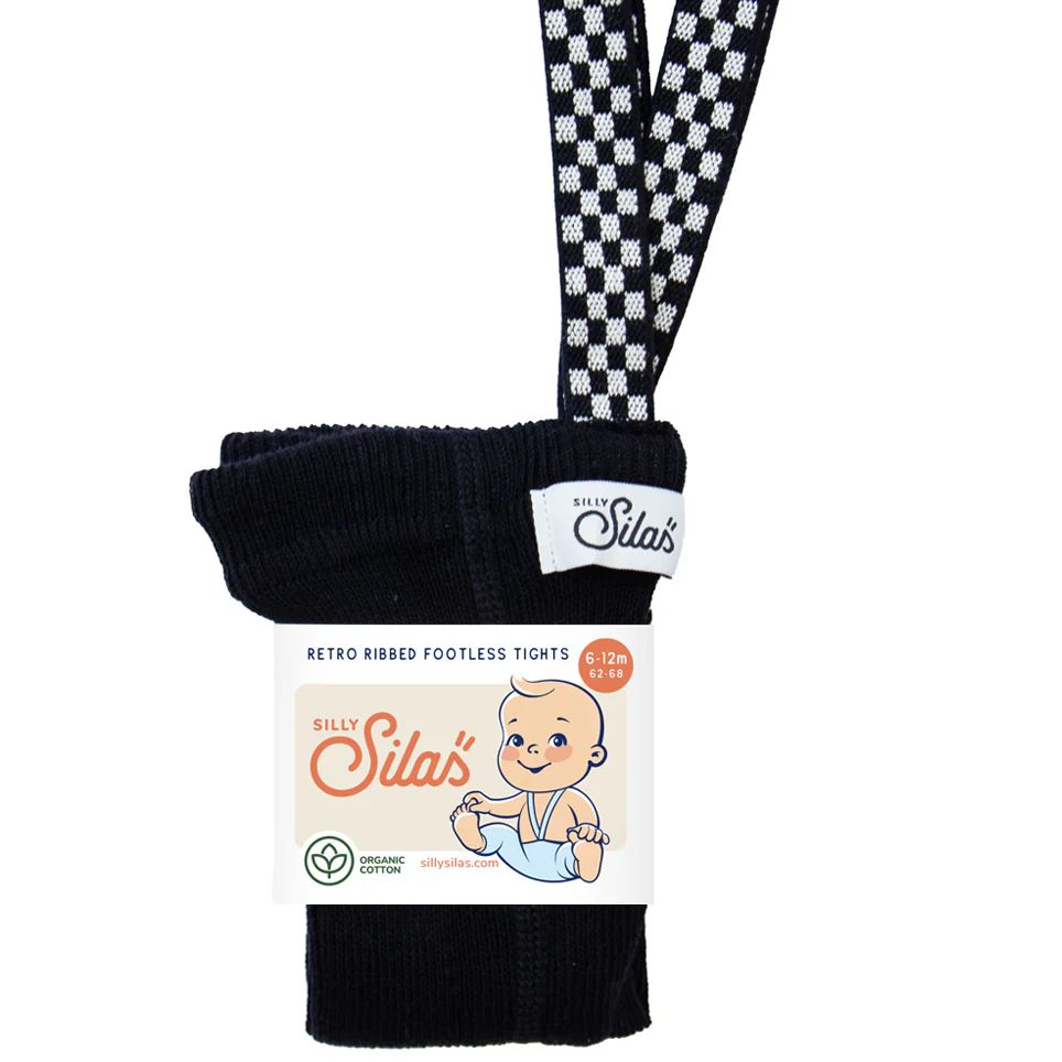 Колготки с открытыми стопами Black checked