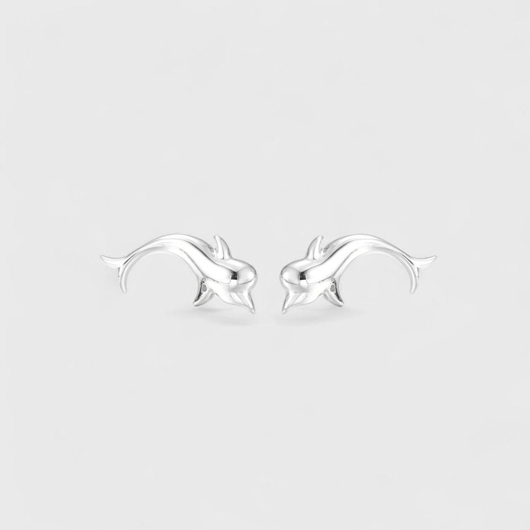 Серьги-дельфины из коллекции ETHNO