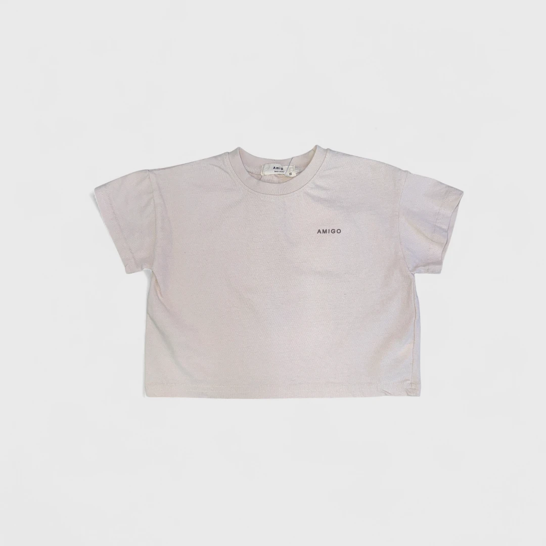 Бежевая футболка для детей