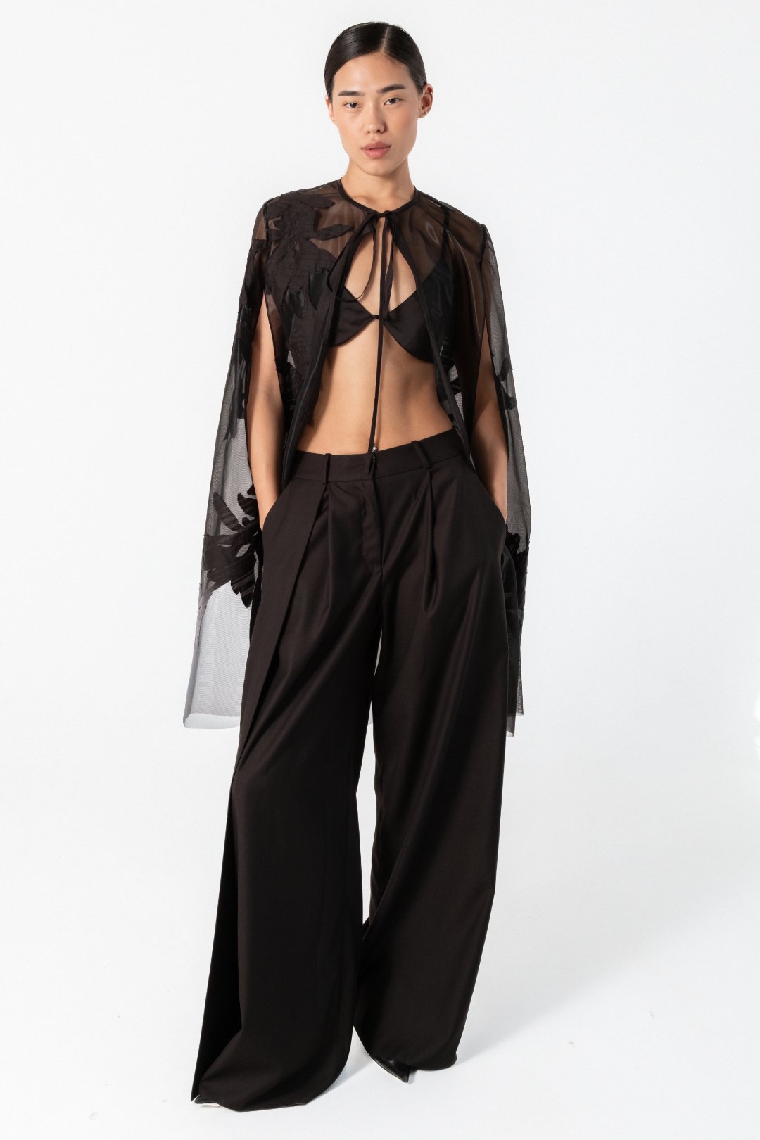 Midi Cape — Black