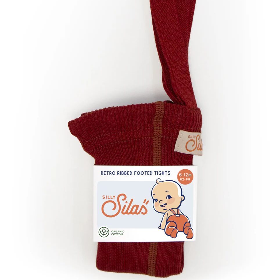 Колготки цвета Maple leaf с закрытыми ступнями Silly silas (Швеция)