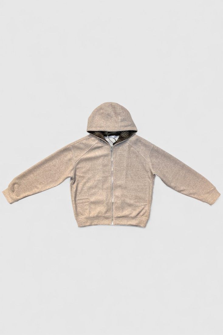 Бежевая толстовка с капюшоном