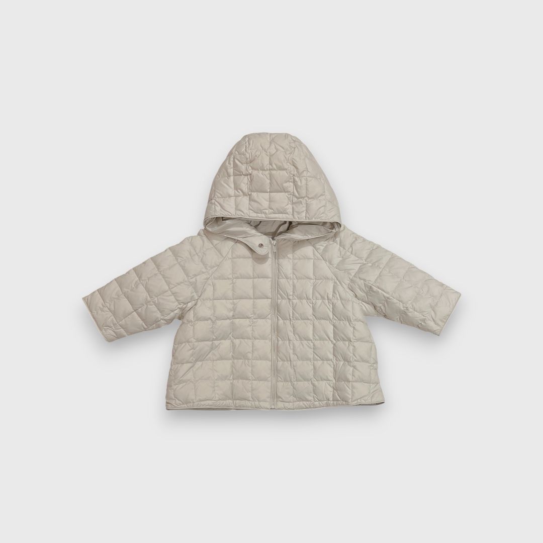 Пуховик светло-серый детский